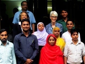 Bangladesh.Wendy Sherman visit Sherman in group.Balmi Chisim