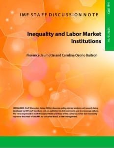IMF, unionization, minimum wages