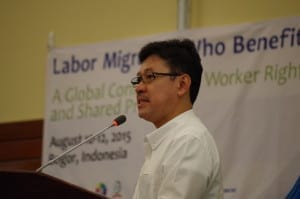 migrant workers, Solidarity Center, Muhammad Hanif Dhakiri, Indonesian minister of manpower and transmigration