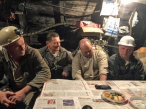 Ukraine, coal miners, underground protest, unpaid wages, Solidarity Center, unions