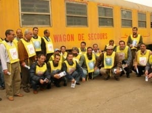 Members of UMT in Morocco back workers in Fez who are seeking to form a union. Credit: ITF