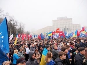 Civil society groups such as independent trade unions support association with the EU but oppose the IMF's austerity demands.