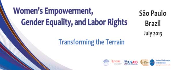 Workshop Strategic Alliances for Working Women’s Rights: Unions and NGOs