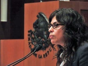 Alejandra Ancheita.Senate speech.3.15.Comisión de DDHH