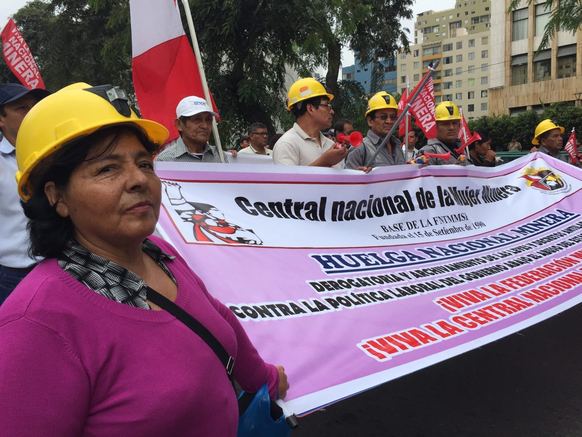 Striking Peru Mineworkers Demand Decent Work