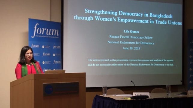 Bangladesh, garment workers, Tazreen, Rana Plaza, gender equality, unions, Solidarity Center