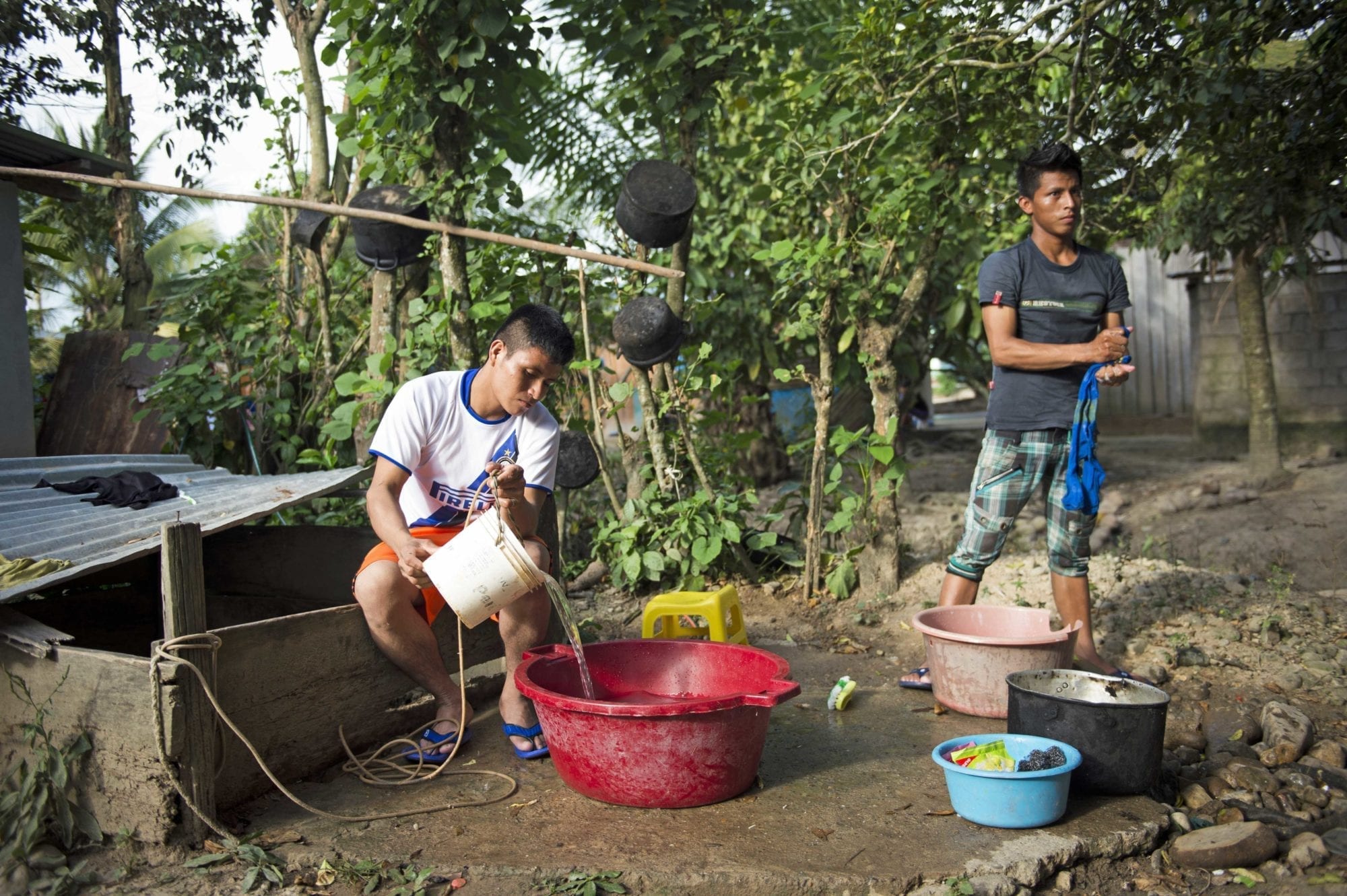 Peru, palm oil workers, families, plantation, unions, Solidarity Center