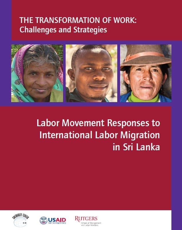 Labor Movement Responses to International Labor Migration in Sri Lanka