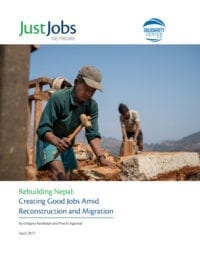Nepal earthquake, Solidarity Center, migration, jobs