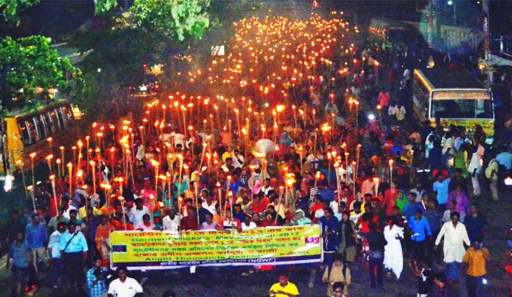 Bangladesh, garment workers, May Day 2017, Solidarity Center