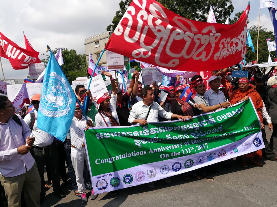 Cambodia, May Day 2017, Solidarity Center, human rights