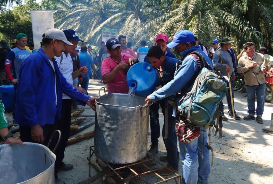 Colombia, human rights, strike, palm oil workers, Solidarity Center