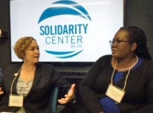 Caroline Mugalla, EATUC, Solidarity Center. AGOA, Worker Rights, trade