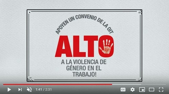 Video sobre la violencia de género en el trabajo ahora en español