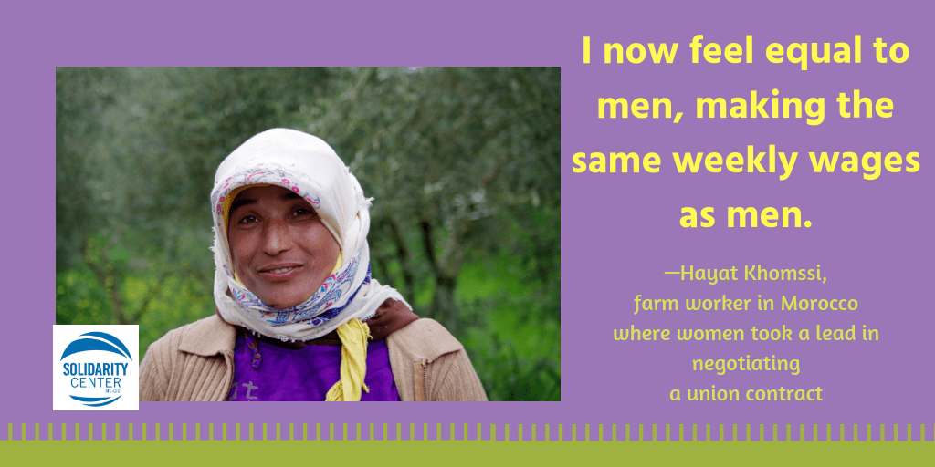Solidarity Center Women Farm Workers In Morocco Gain Equal Voice At Work