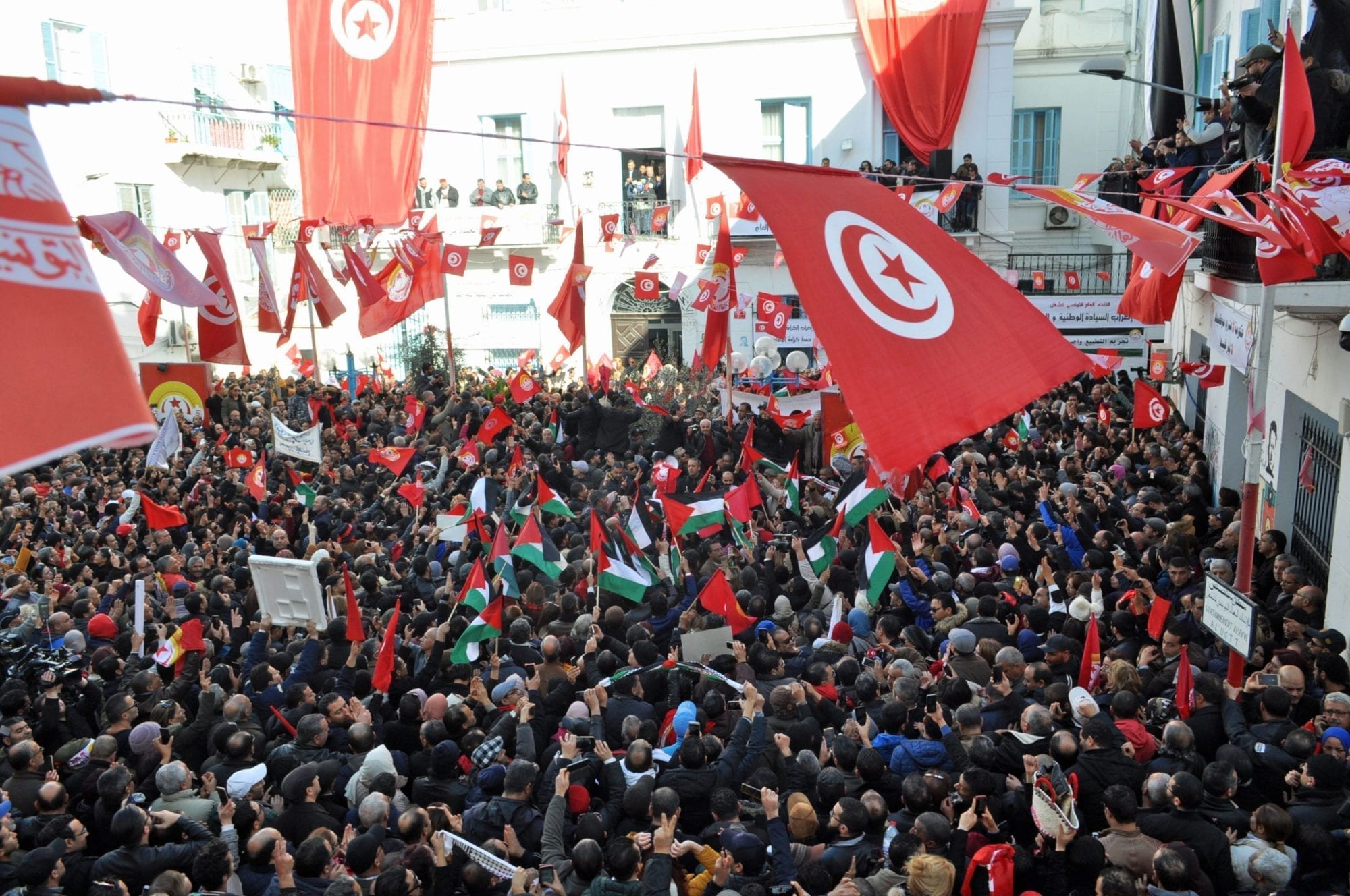 Tunisia, general strike, UGTT, unions, Solidarity Center