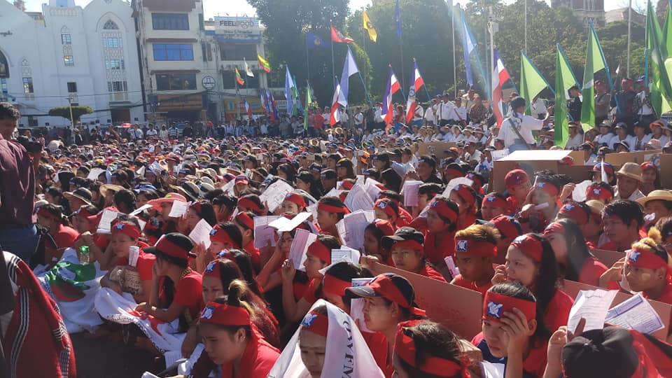 Thousands of Myanmar Workers Rally for Fair Labor Laws