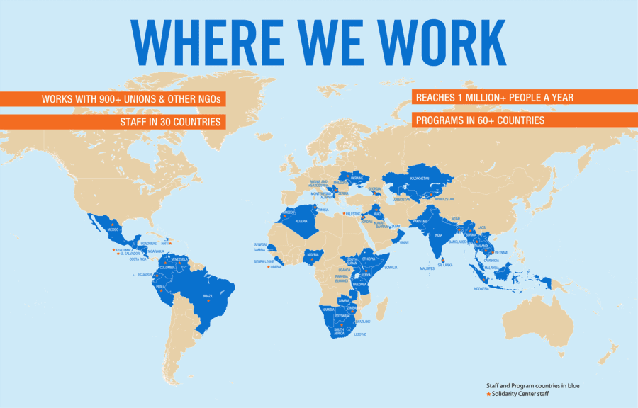 Where we Work Map