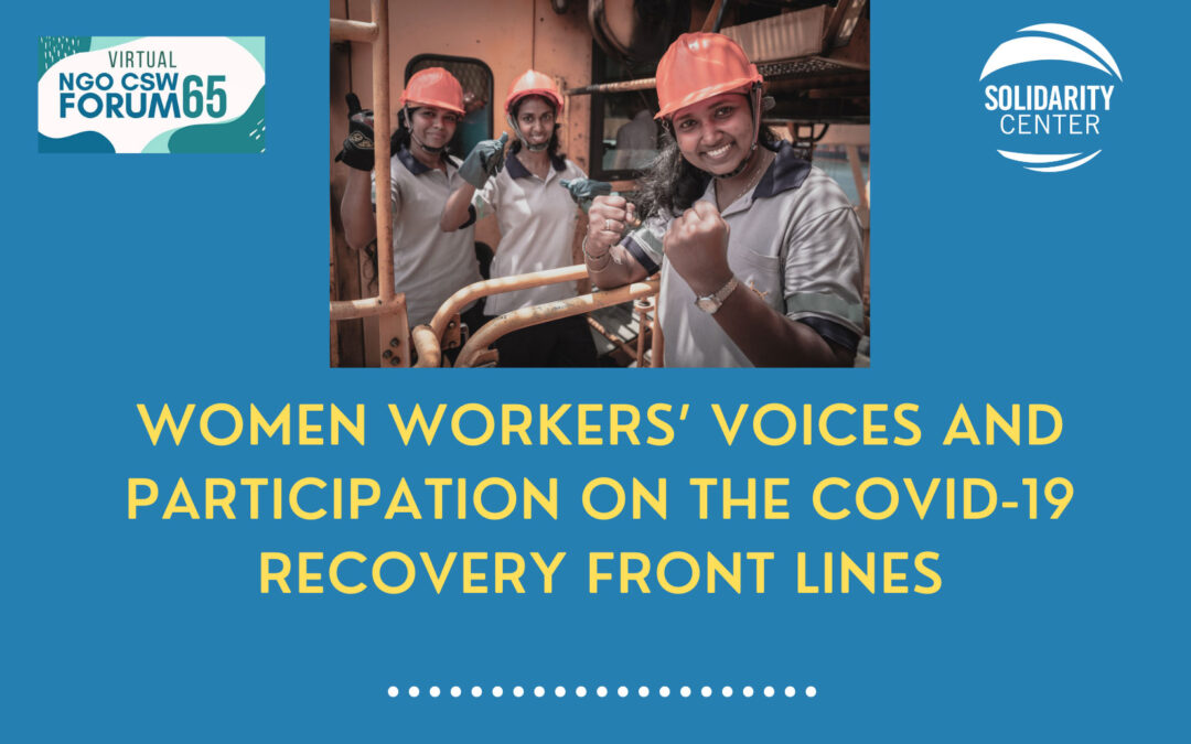 Union Women on the COVID-19 Front Lines: The Road to Recovery