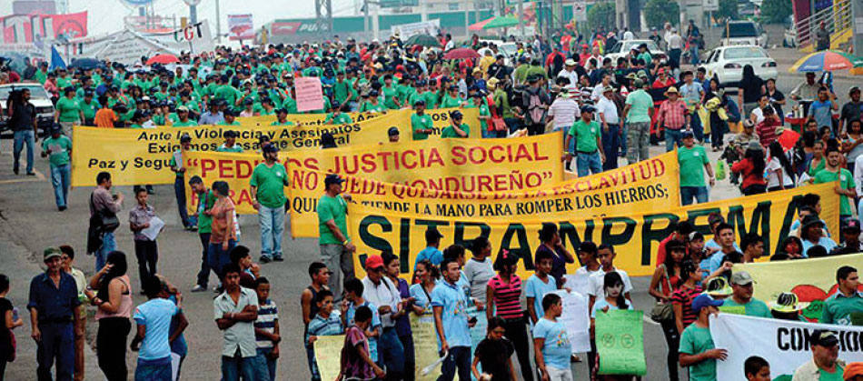 Honduras, maquila worker rally, worker rights, Solidarity Center