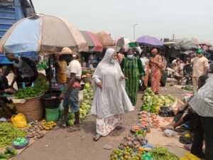 Nigeria, Lagos market, informal economy workers, gender-based violence and harassment at work, Solidarity Center