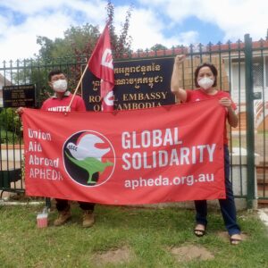 Day of Action for NagaWorld Workers in Canberra,