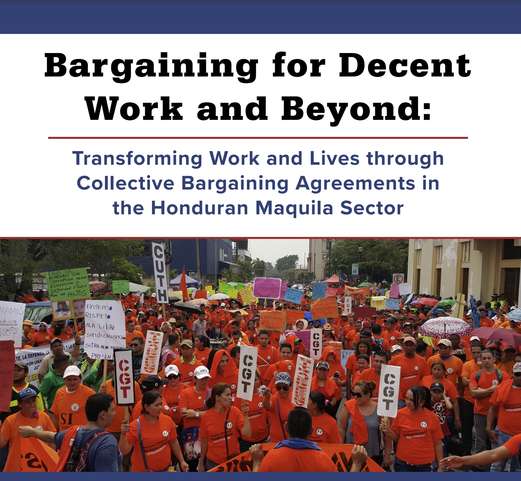 Solidarity Center Honduras report on Bargaining for Decent Worker