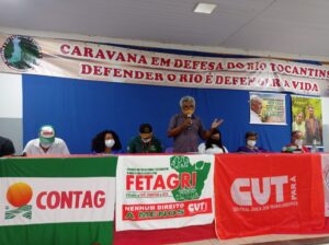 Brazil, Caravan in Defense of the Tocantins River meeting along the Amazon River