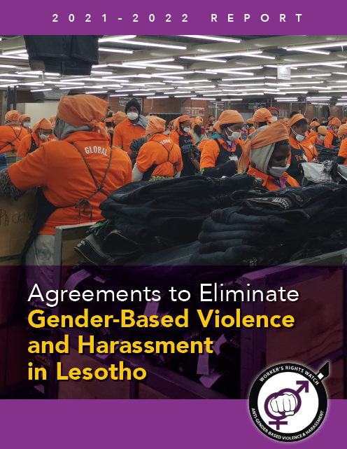 Cover of Agreements to Eliminate Gender-Based Violence and Harassment in Lesotho, Solidarity Center