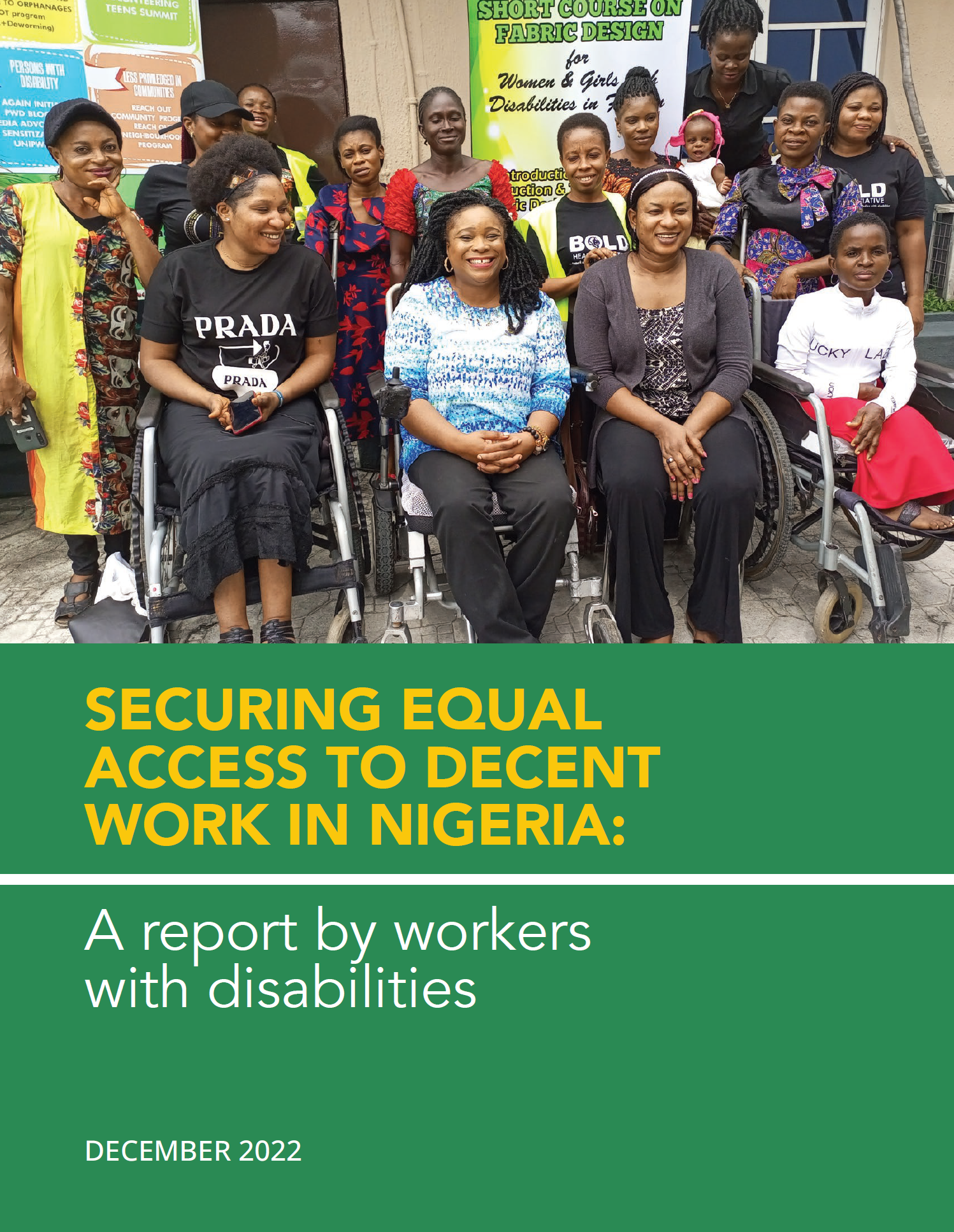 Securing Equal Access to Decent Work in Nigeria: A Report by Workers with Disabilities