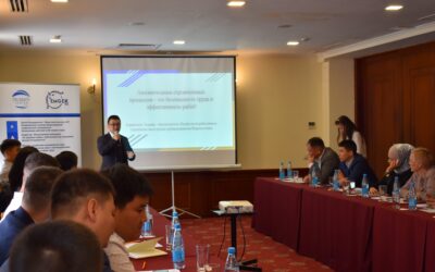 Construction workers in Kyrgyzstan are attending a seminar to learn about their right to safety on the job.