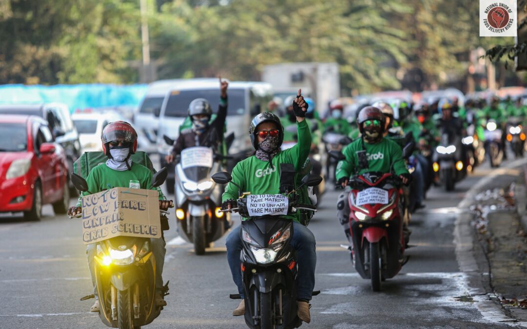 Philippines delivery drivers, SENTRO, Solidarity Center, unions, worker rights