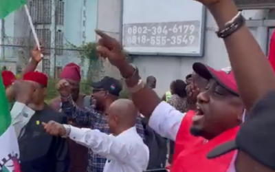Nigeria worker rally for wages in IMO state, Solidarity Center, worker rights