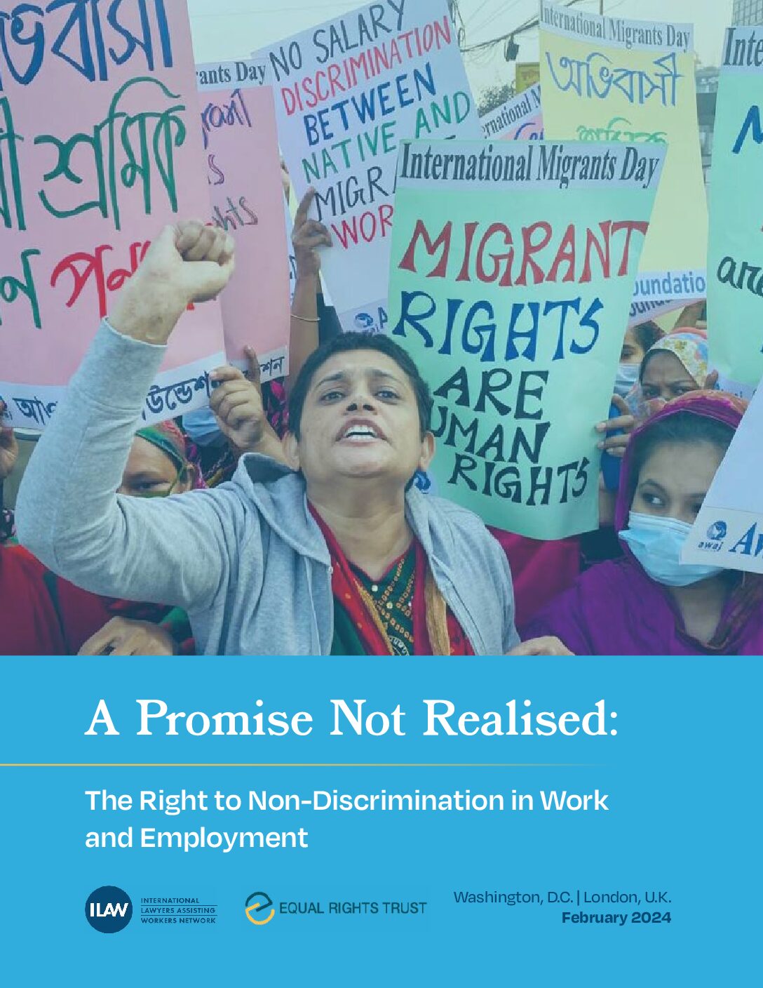 A Promise Not Realised: The Right to Non-Discrimination in Work and Employment